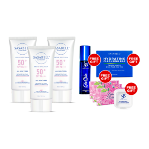 Sasabell Sunscreen SPF50 PA+++ (3PCS) 50ML
